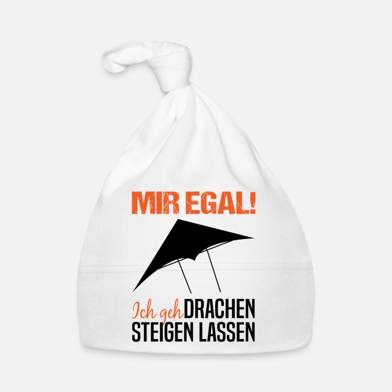Drachenfliegen Drachensteigen Spruch Geschenk Baby Bio-Mütze