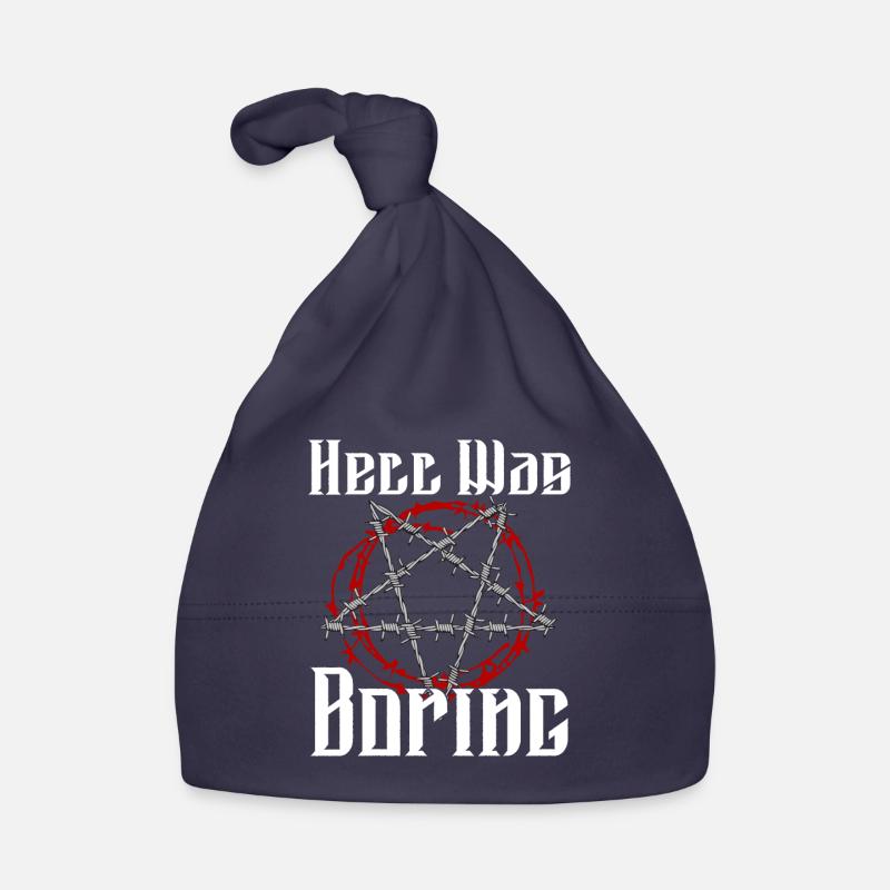 Satan Beelzebub Devil Gothic Pentagram Mystical Organic Baby Cap