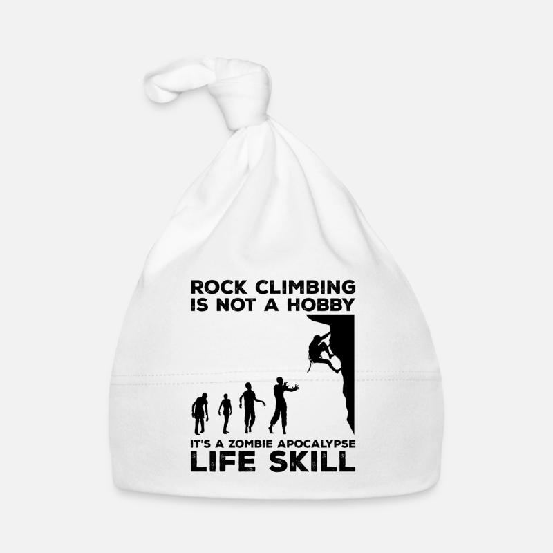 Rock Climbing Is Not A Hobby It's A Zombie Apocaly Organic Baby Cap