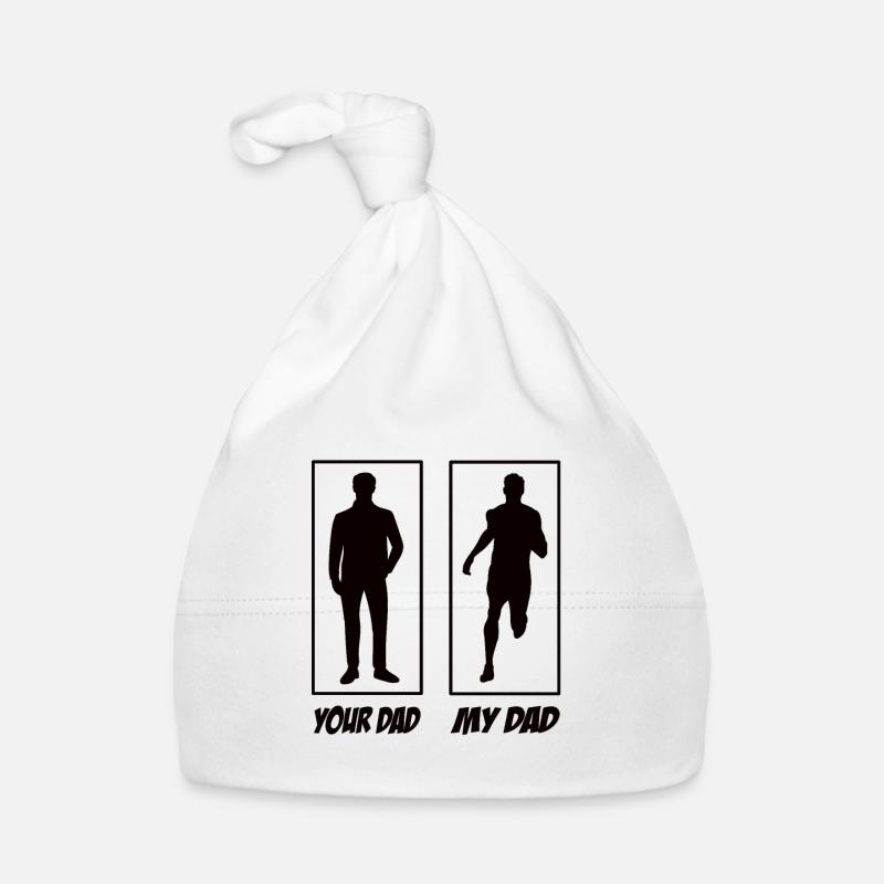 Your Dad My Dad Running Dad Organic Baby Cap