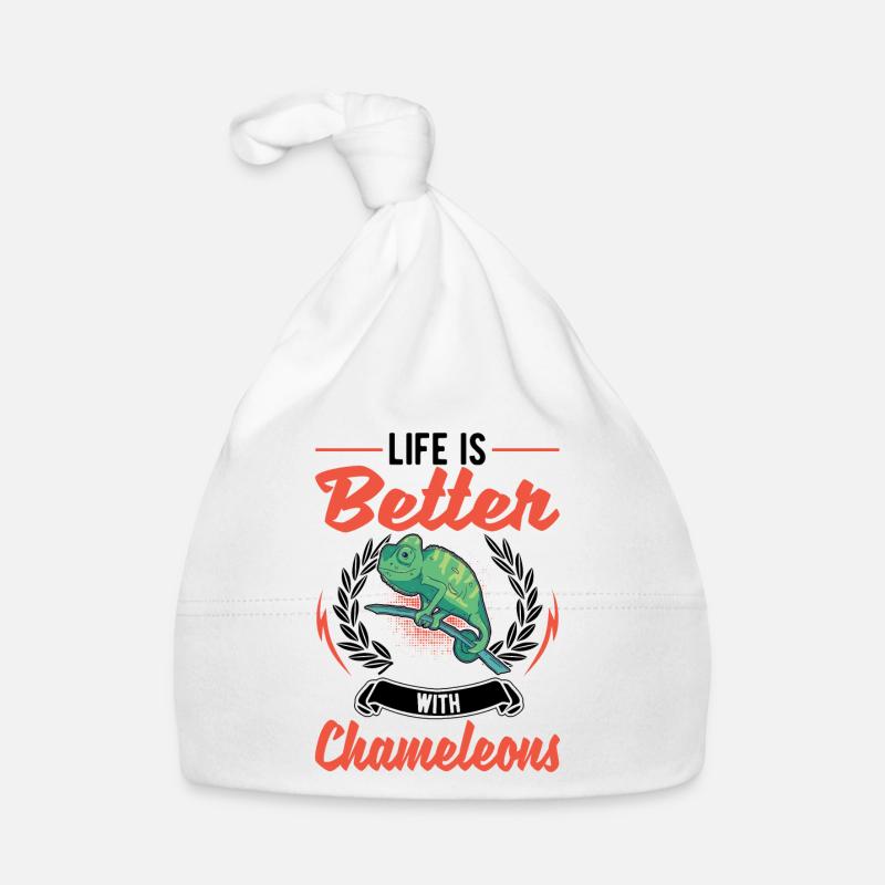 La vie est meilleure avec un caméléon Bonnet bio Bébé