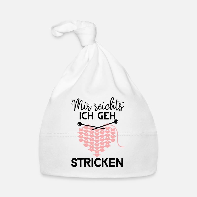 Strickerin Stricken Strickerinnen Geschenk Baby Bio-Mütze