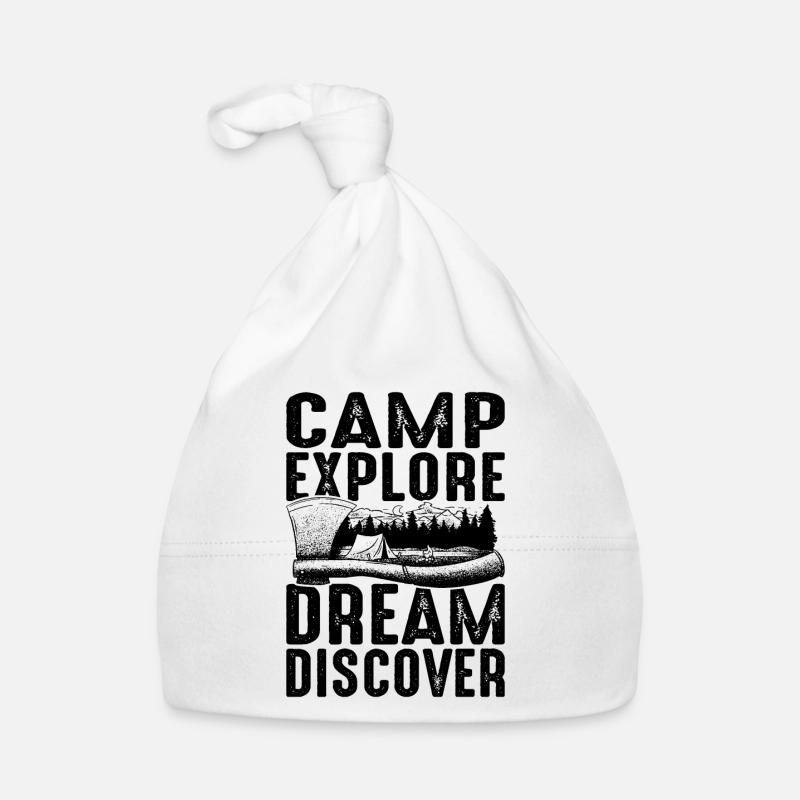 Camp Explore Dream Discover Baby Bio-Mütze