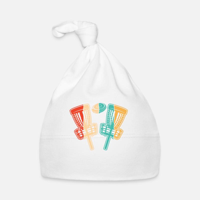 Retro Basket Disc Golfer Frisbee Golf Bonnet bio Bébé