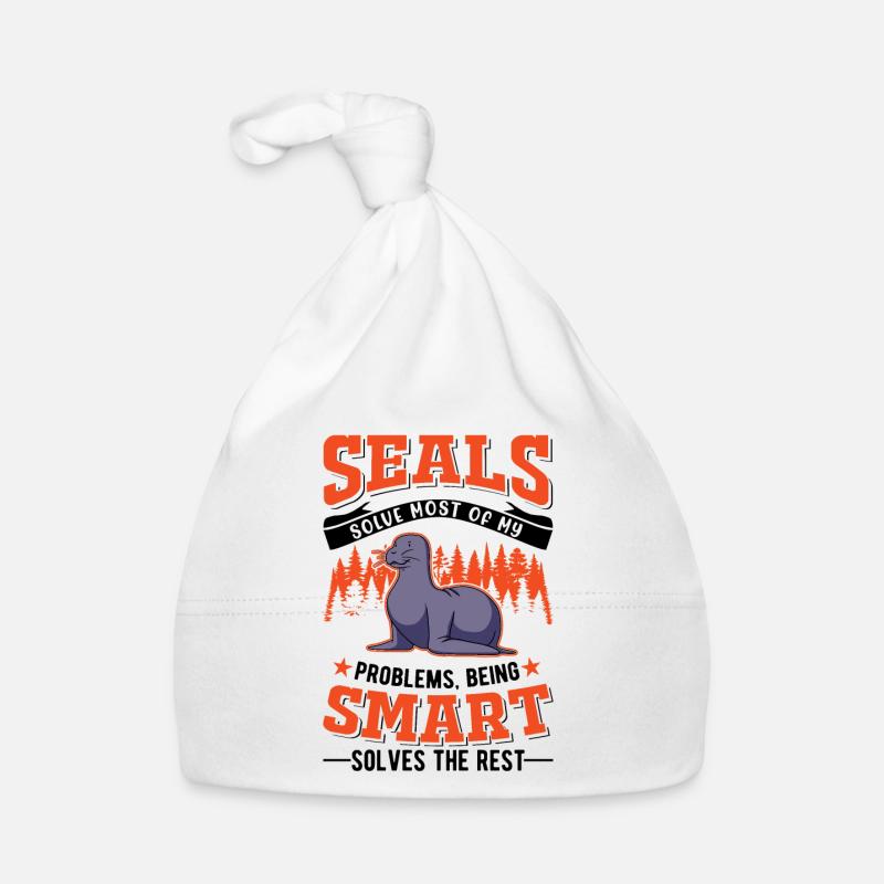 Robbe Geschenk Seelöwe Seehund Sea Lion Baby Bio-Mütze