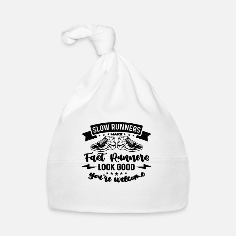 Slow Runners Make Fast Runners Athletic Marathoner Organic Baby Cap