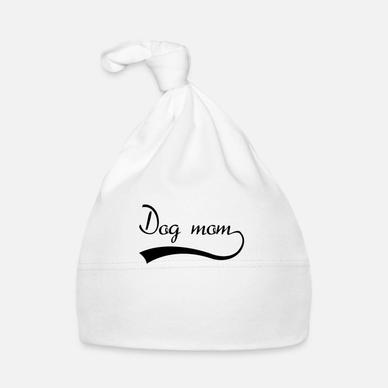chiens maman chien maman - Bonnet bio Bébé - blanc