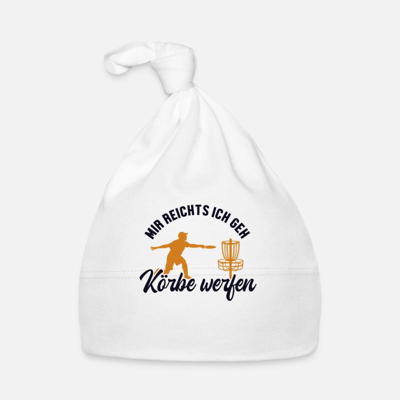 Mir reichts ich geh Körbe werfen Disc Golfer Baby Bio-Mütze