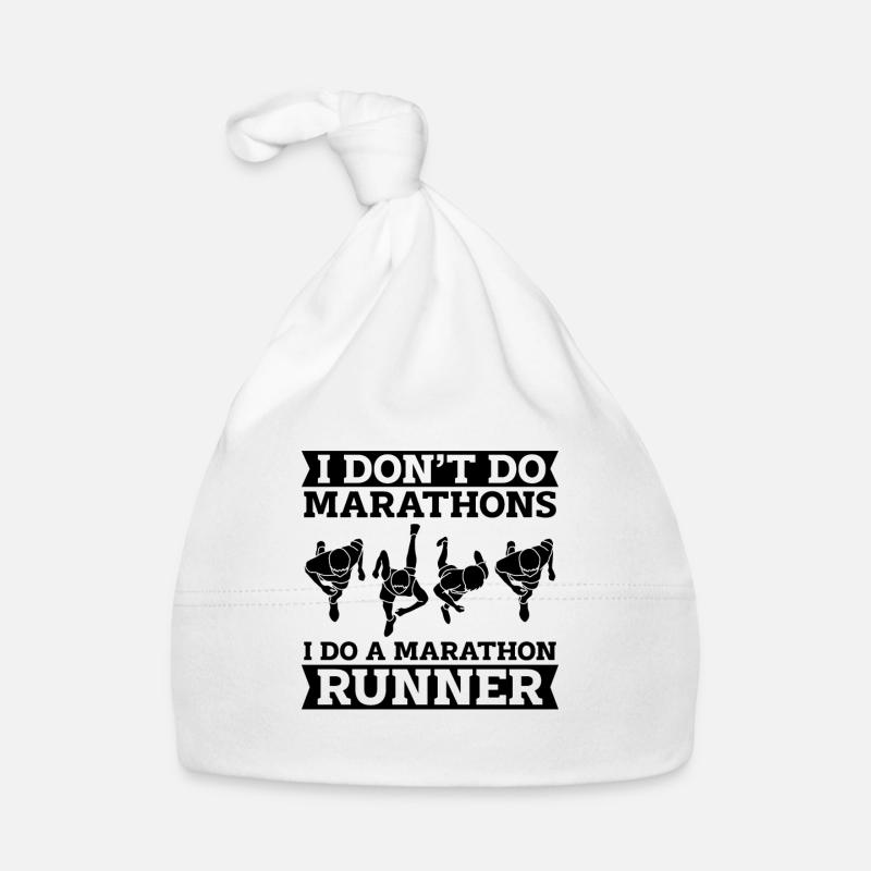 Je ne fais pas de marathons en courant Entraînement Marathonien Bonnet bio Bébé
