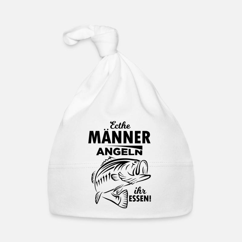 Echte Männer angeln ihr Essen! Baby Bio-Mütze