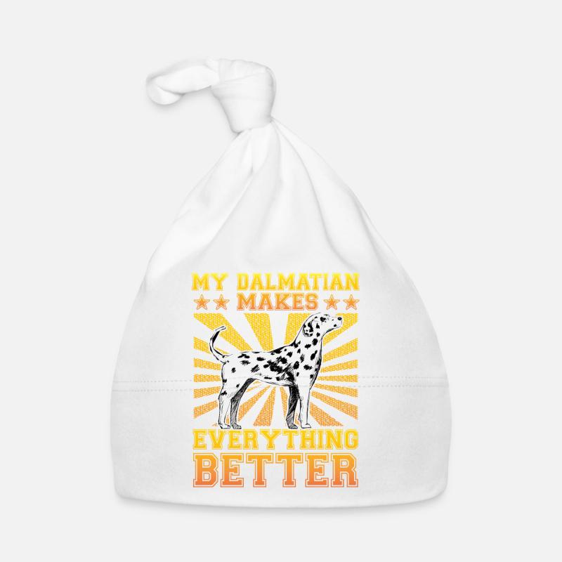 My Dalmatian makes everything better Baby Bio-Mütze