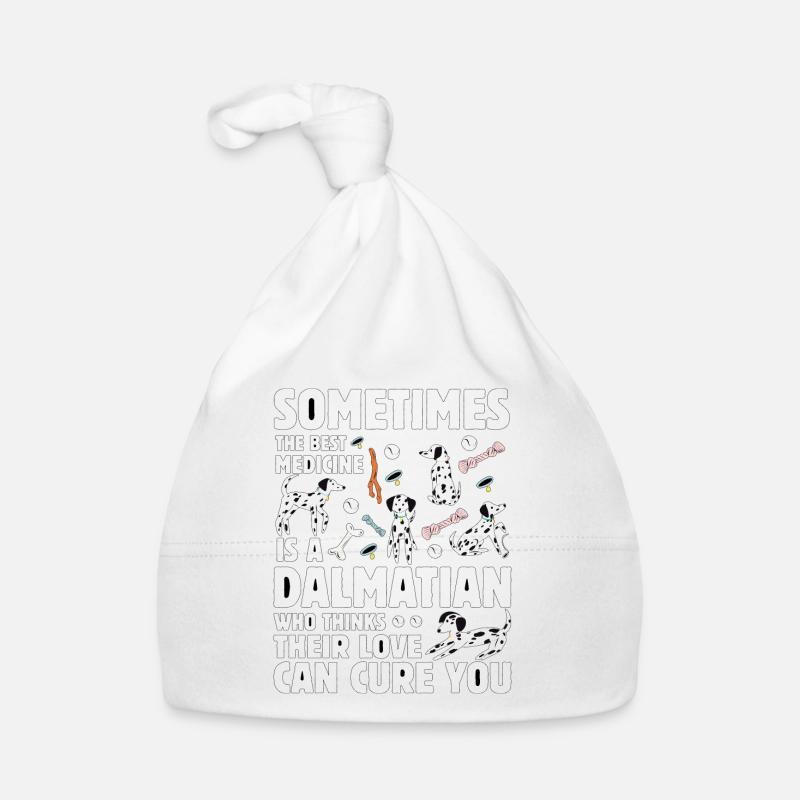 Dalmatiner Lustiger Spruch Baby Bio-Mütze