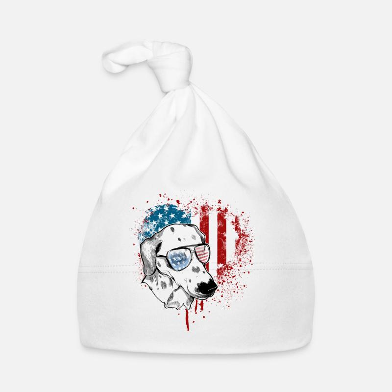 Dalmatiner USA Baby Bio-Mütze