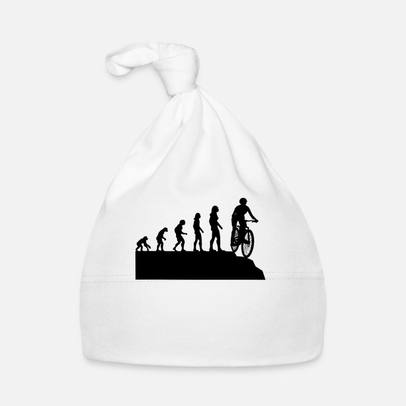 Female Cyclist Evolution Mountain Bike Rider Gift Organic Baby Cap