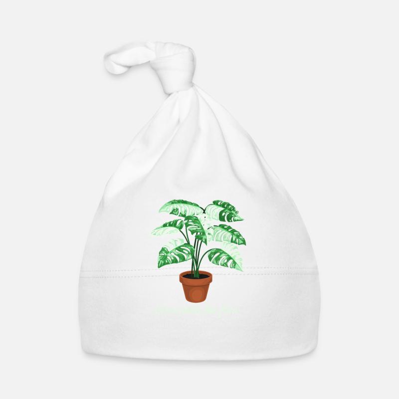 Grow With The Flow Monstera Organic Baby Cap