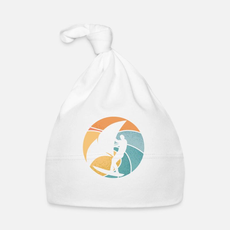 White wingsurfing on a wave Organic Baby Cap
