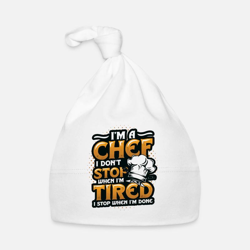 Je suis un chef que je n’arrête pas Bonnet bio Bébé