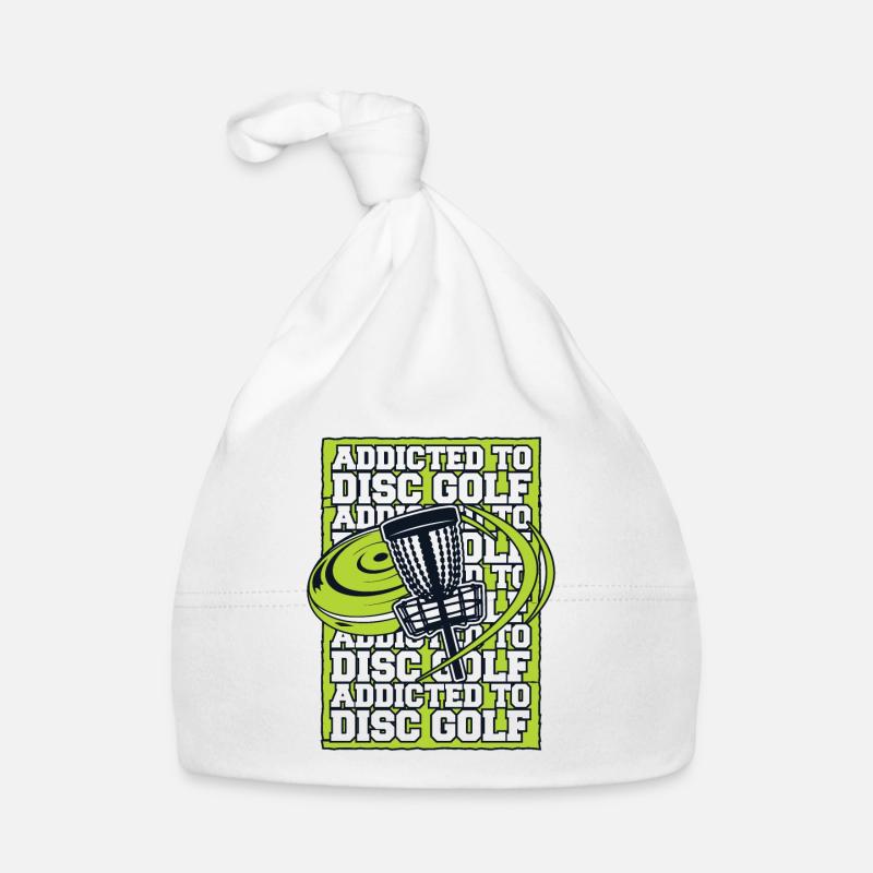 Accro au Disc Golf Disc Golfer Frisbee Golf Bonnet bio Bébé