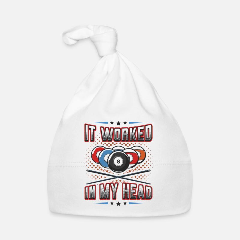 It worked in my head, pool billiards Organic Baby Cap