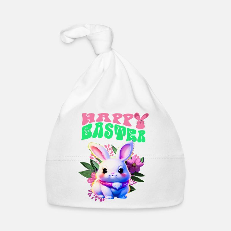 Easter Bunny - sweet rabbit Happy Easter Organic Baby Cap