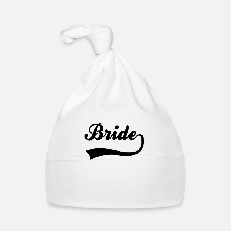Lettrage de mariée nuptiale Bonnet bio Bébé