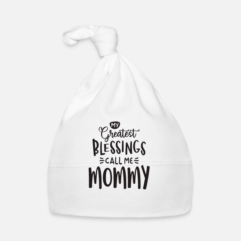 My Greatest Blessings Call Me Mommy Organic Baby Cap