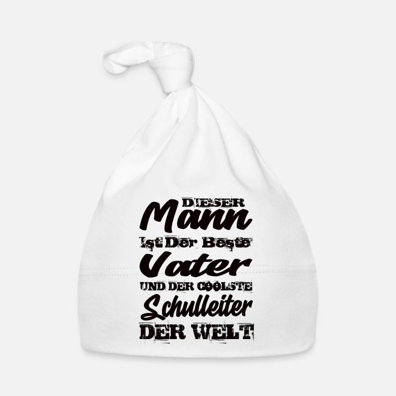 Vater und Schulleiter Baby Bio-Mütze