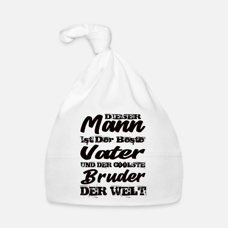 Vater und Bruder Baby Bio-Mütze