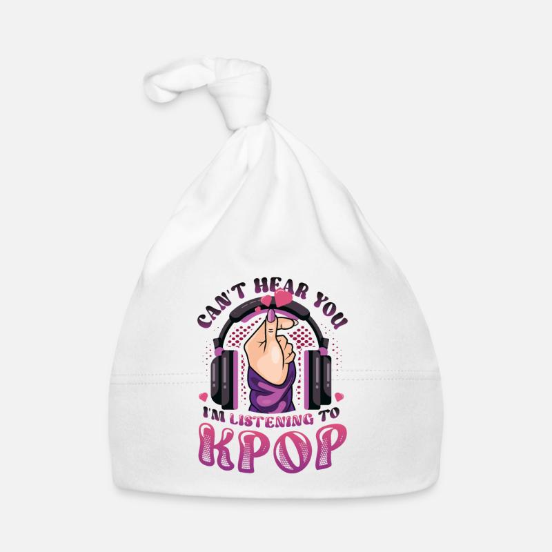 I don't hear you, I hear Kpop Organic Baby Cap