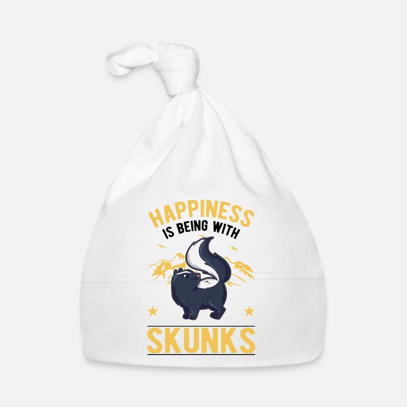 Skunk Happiness Organic Baby Cap
