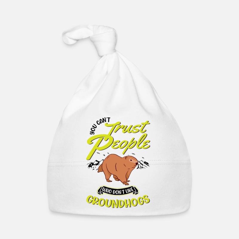 Murmeltier Groundhog Day Waldmurmeltier Baby Bio-Mütze