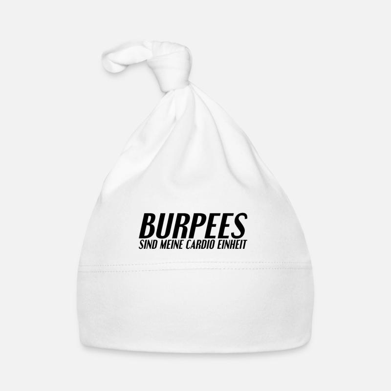 Burpees Spruch Baby Bio-Mütze
