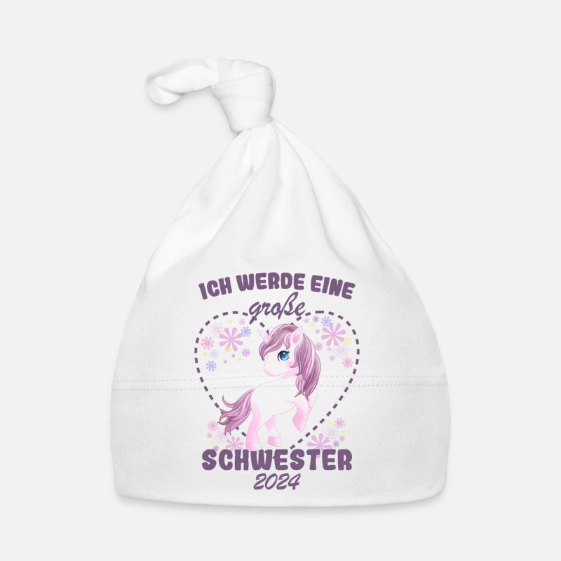 Ich Werde Eine Große Schwester 2024 Baby Bio-Mütze