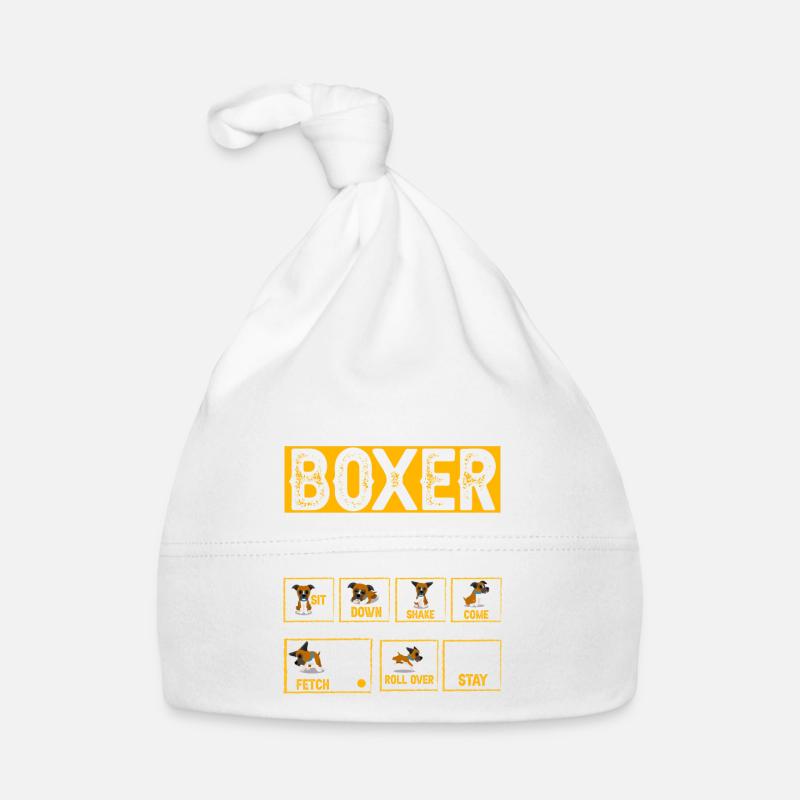 Stubborn Boxer Tricks Organic Baby Cap