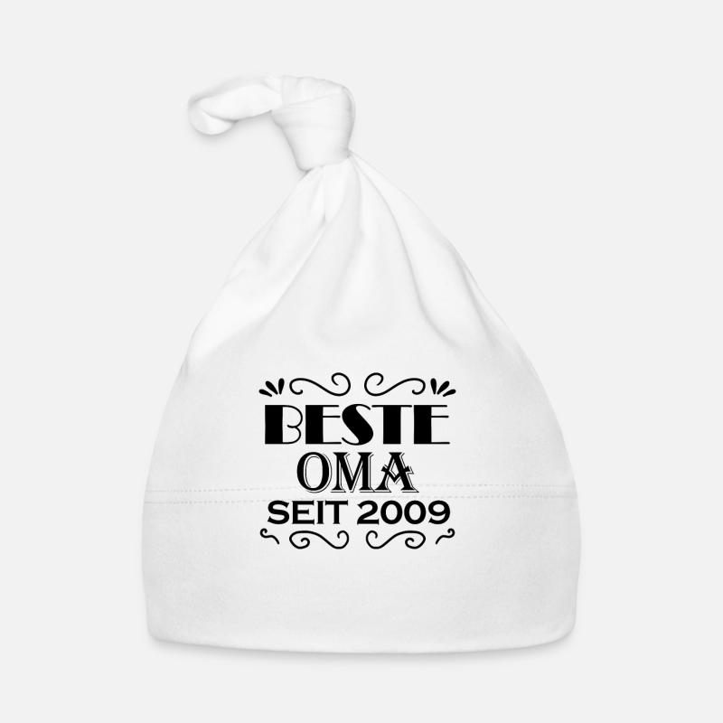 Beste Oma seit 2009 - Oma Geschenk Baby Bio-Mütze