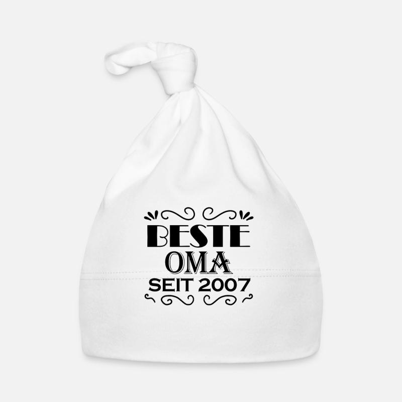 Beste Oma seit 2007 - Oma Geschenk Baby Bio-Mütze