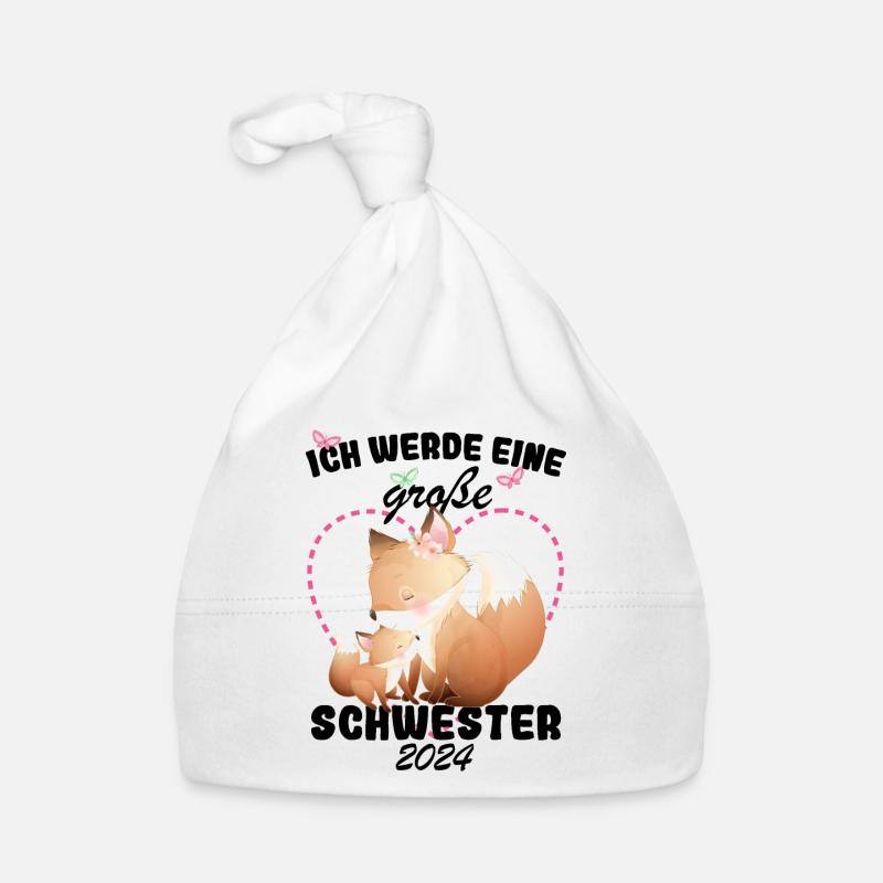 Ich Werde Eine Große Schwester 2024 Baby Bio-Mütze