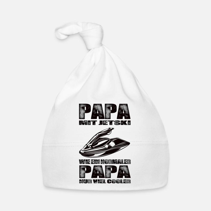 Papa Mit Jetski Wie Ein Normaler Papa Nur Cooler Baby Bio-Mütze