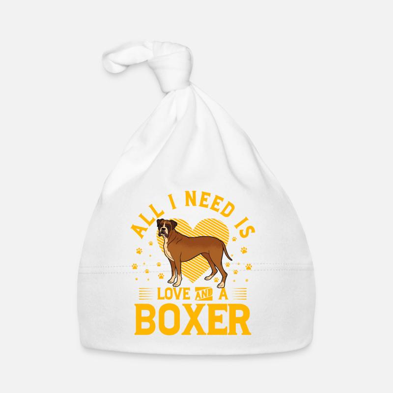 All I need is love and a Boxer Baby Bio-Mütze
