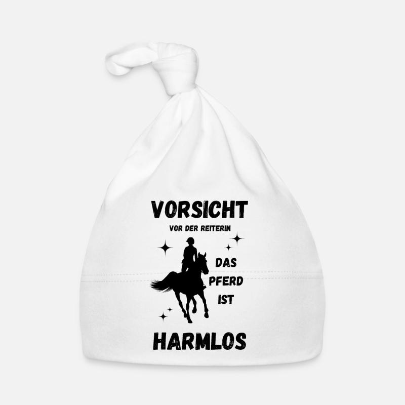 Vorsicht vor der Reiterin Baby Bio-Mütze