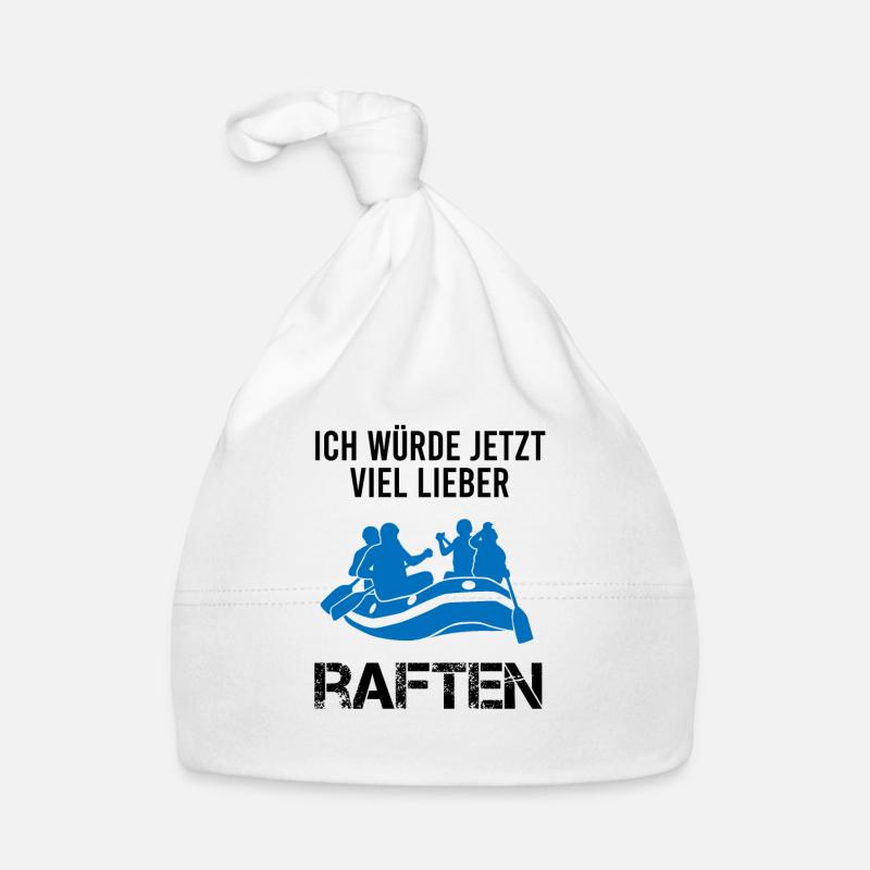 Rafting Wildwasserboot Lustiger Spruch Geschenk Baby Bio-Mütze