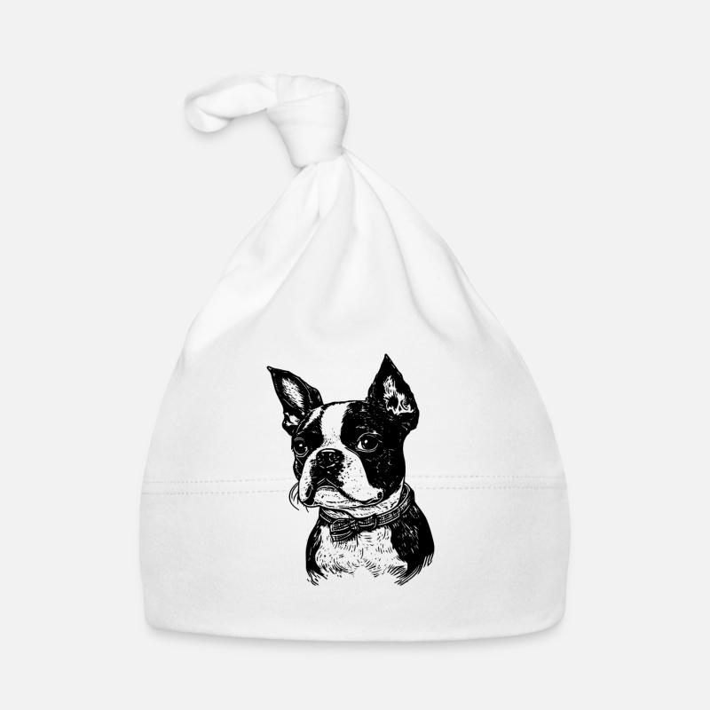 Boston Terrier Organic Baby Cap