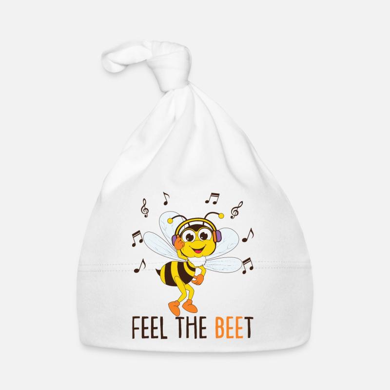 Music Bee Lover Organic Baby Cap