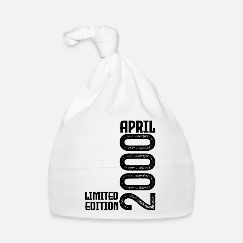 Gift April 2000. Anniversary April 2000. April. Organic Baby Cap