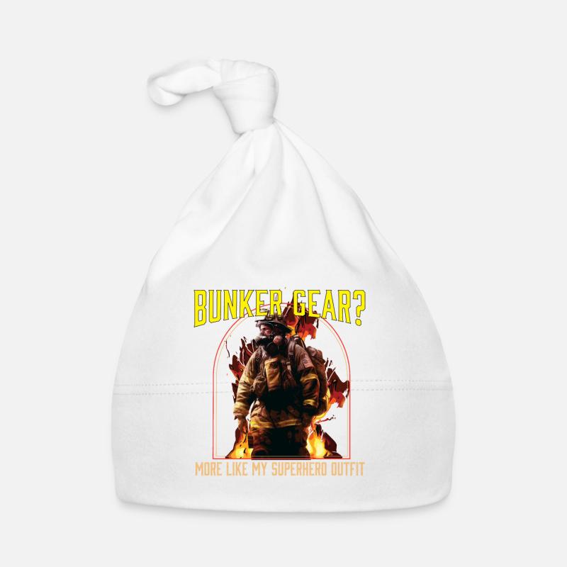 Bunker Gear? More Like My Superhero Outfit Organic Baby Cap