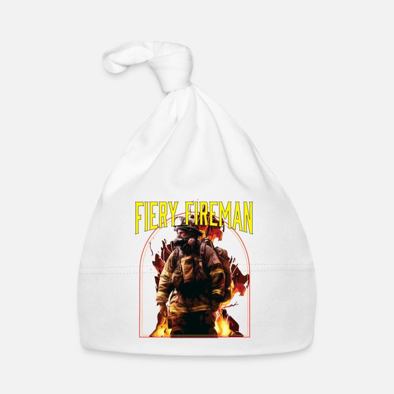Fiery Fireman Fire Rescue Firefighting Firefighter Baby Bio-Mütze