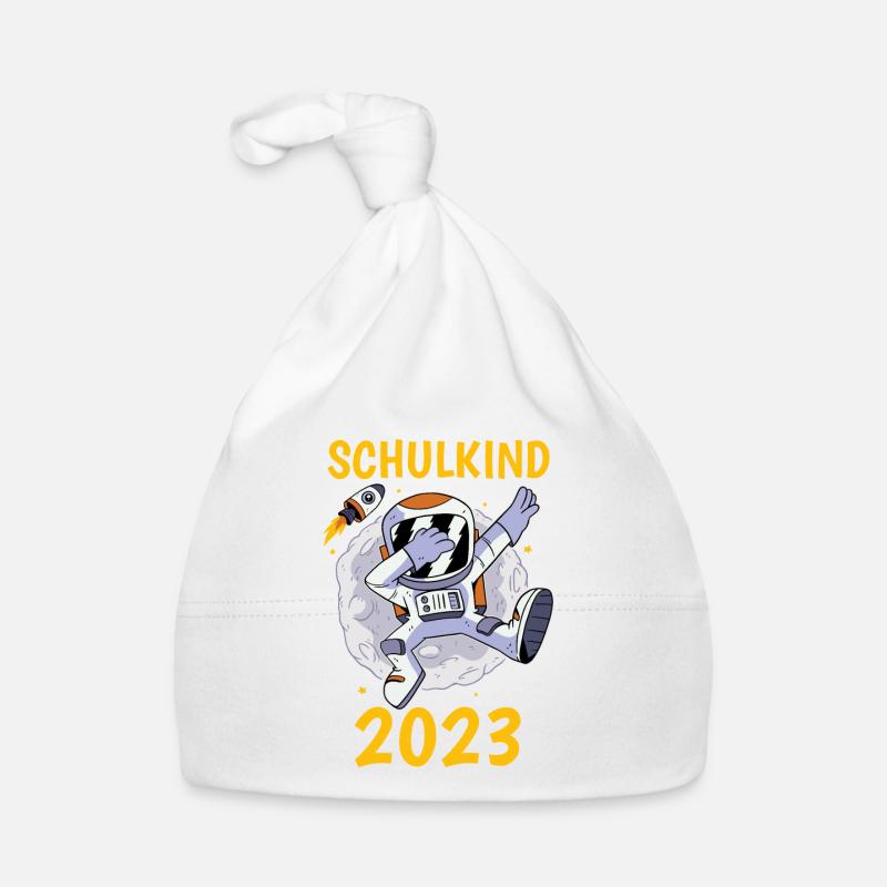 Einschulung 2023 Schulkind Astronaut Baby Bio-Mütze