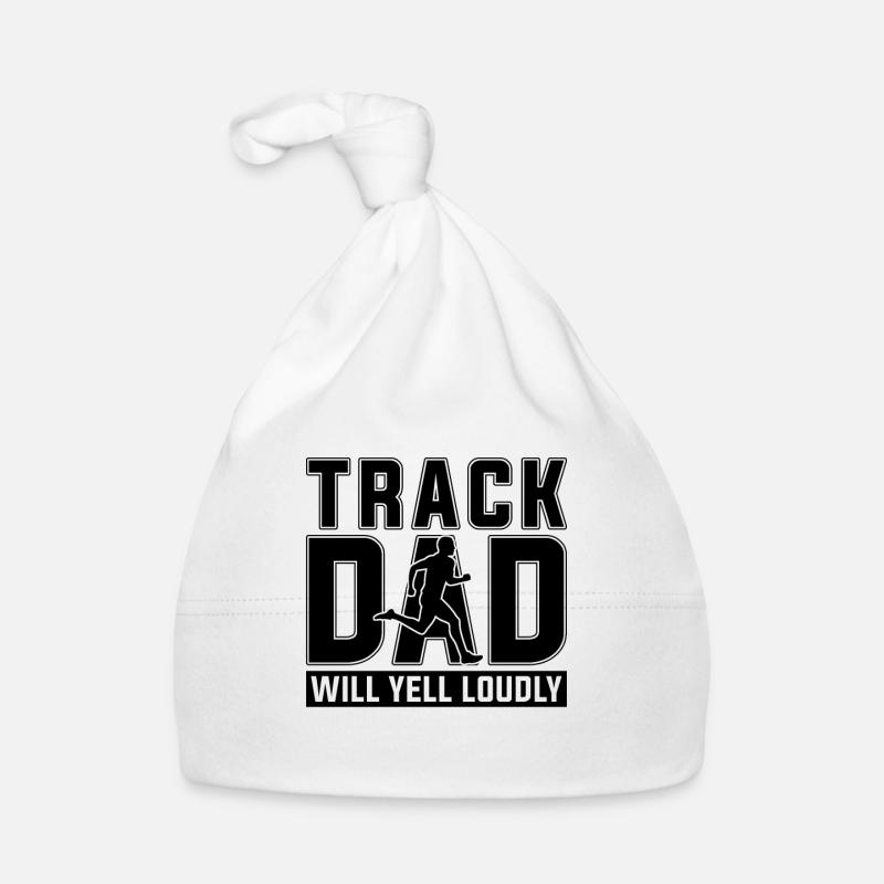 Track Dad Will Yell Loudly Athletic Race Sprinter Baby Bio-Mütze