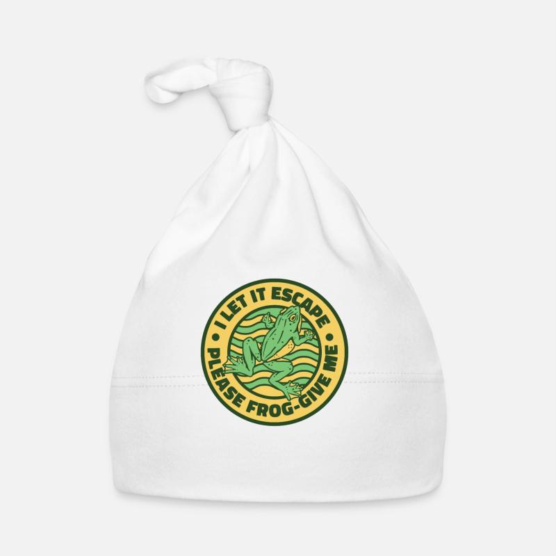 I Let It Escape Please Frog Give Me Tree Frog Organic Baby Cap
