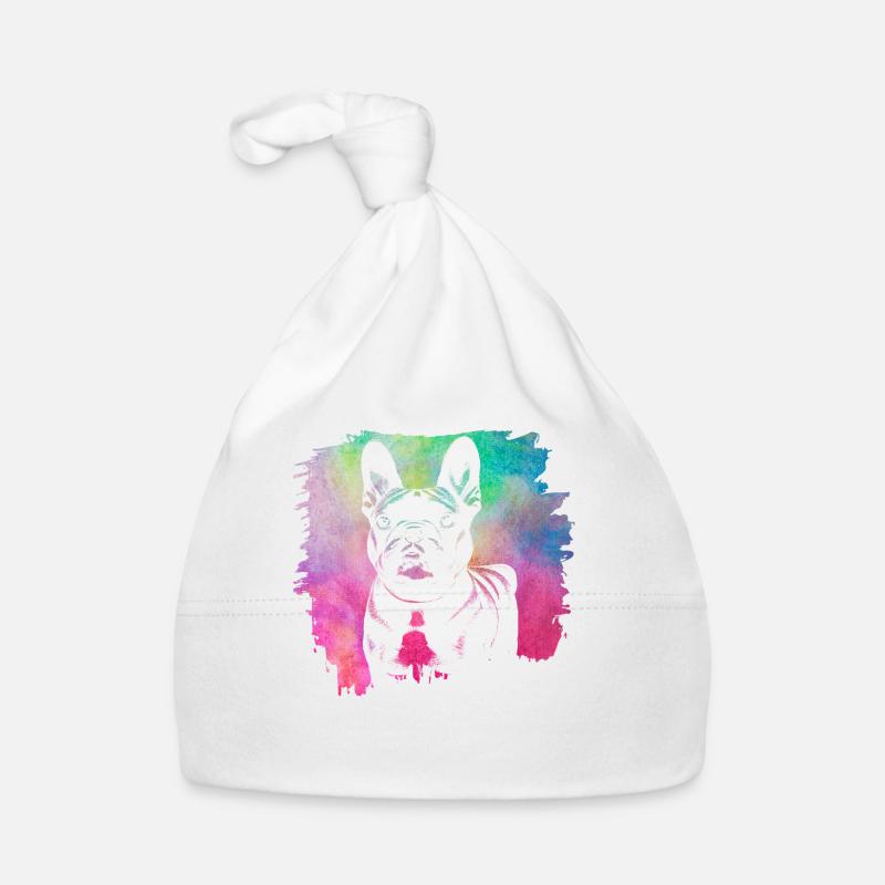 Bouledogue Rétro Français Bonnet bio Bébé
